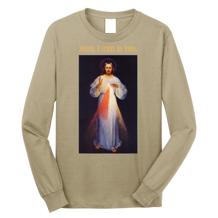 Jesus I Trust In You Divine Mercy Long Sleeve Shirt