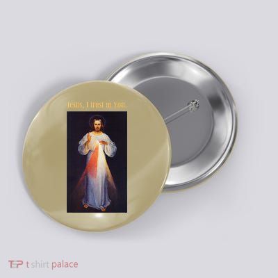 Jesus I Trust In You Divine Mercy Button