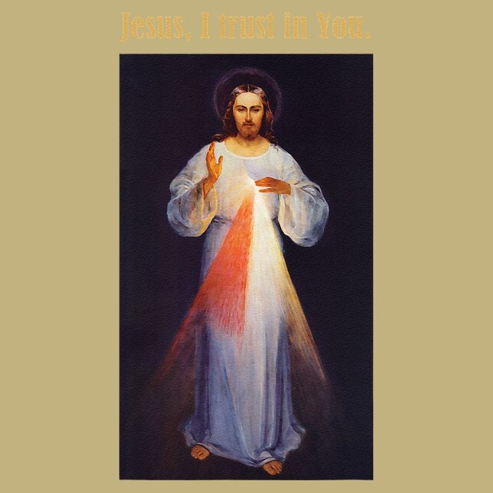 Jesus I Trust In You Divine Mercy Button