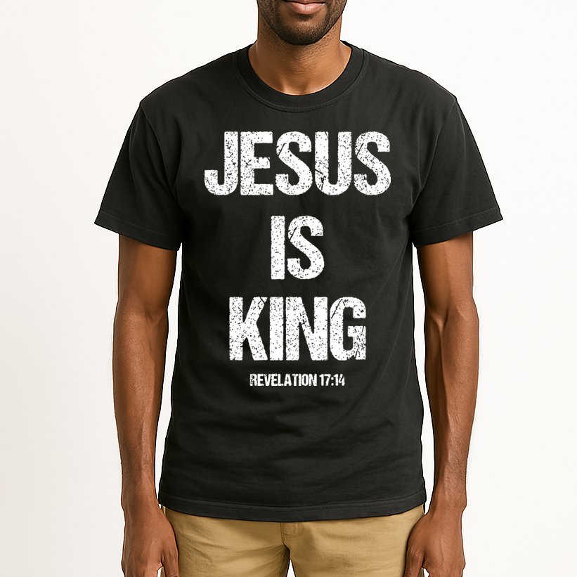 Jesus Is The King Motivational Christian Catholic Easter Tall T-Shirt