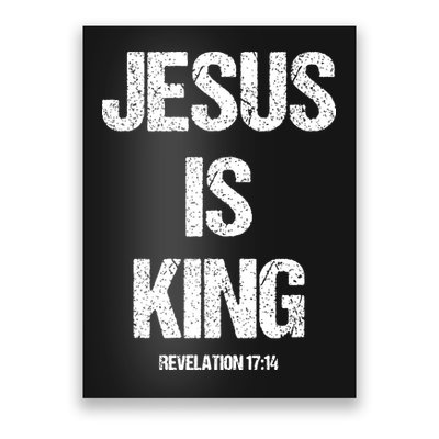 Jesus Is The King Motivational Christian Catholic Easter Poster