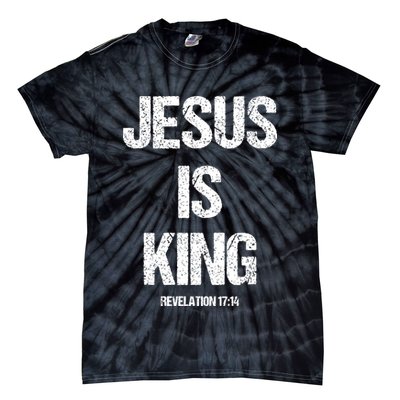 Jesus Is The King Motivational Christian Catholic Easter Tie-Dye T-Shirt