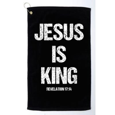 Jesus Is The King Motivational Christian Catholic Easter Golf Towel