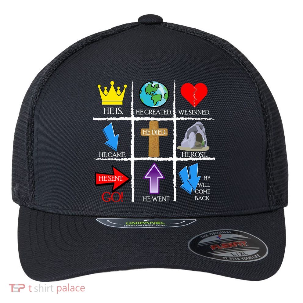 Jesus Is The Way Christian Signs Flexfit Unipanel Trucker Cap