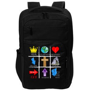 Jesus Is The Way Christian Signs Impact Tech Backpack