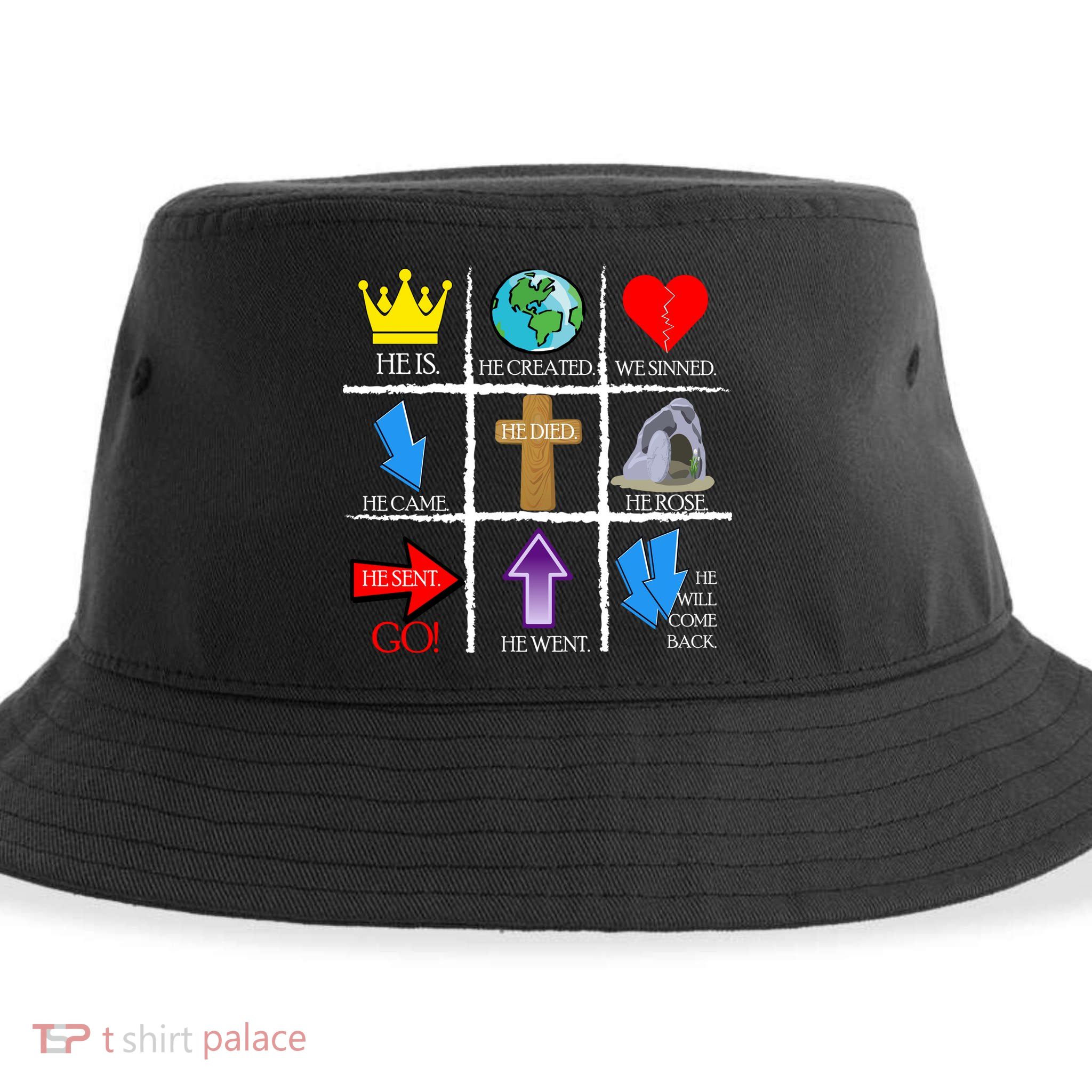 Jesus Is The Way Christian Signs Sustainable Bucket Hat
