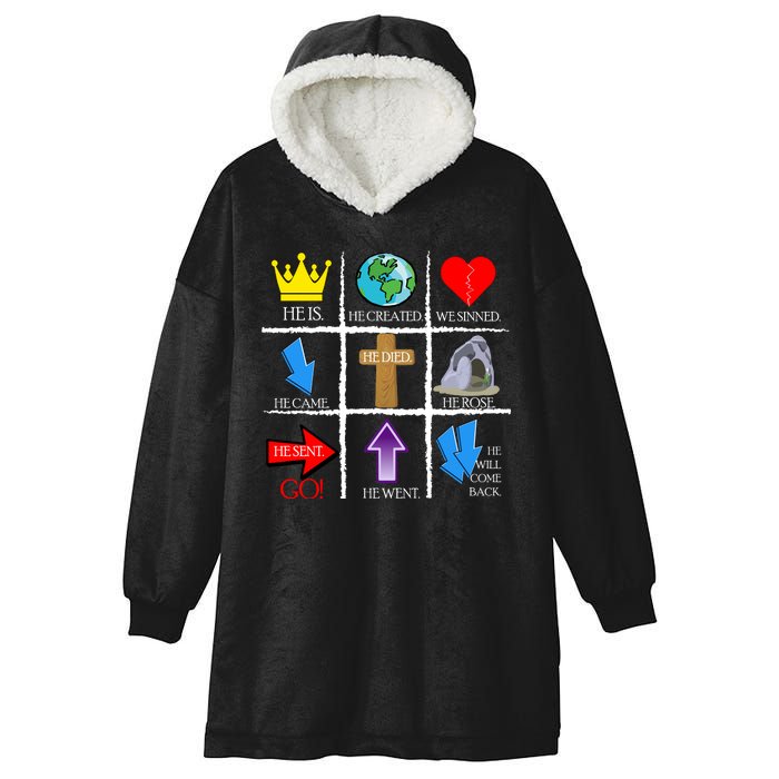 Jesus Is The Way Christian Signs Hooded Wearable Blanket