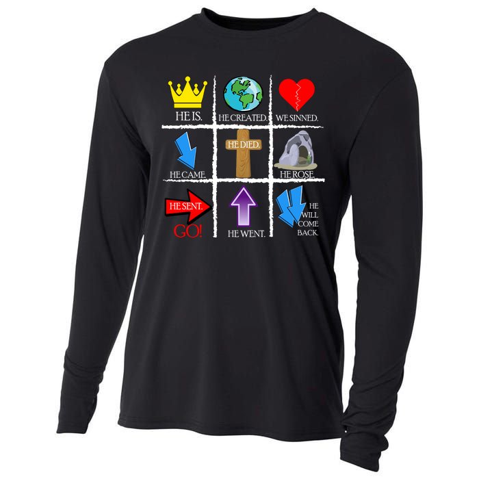 Jesus Is The Way Christian Signs Cooling Performance Long Sleeve Crew