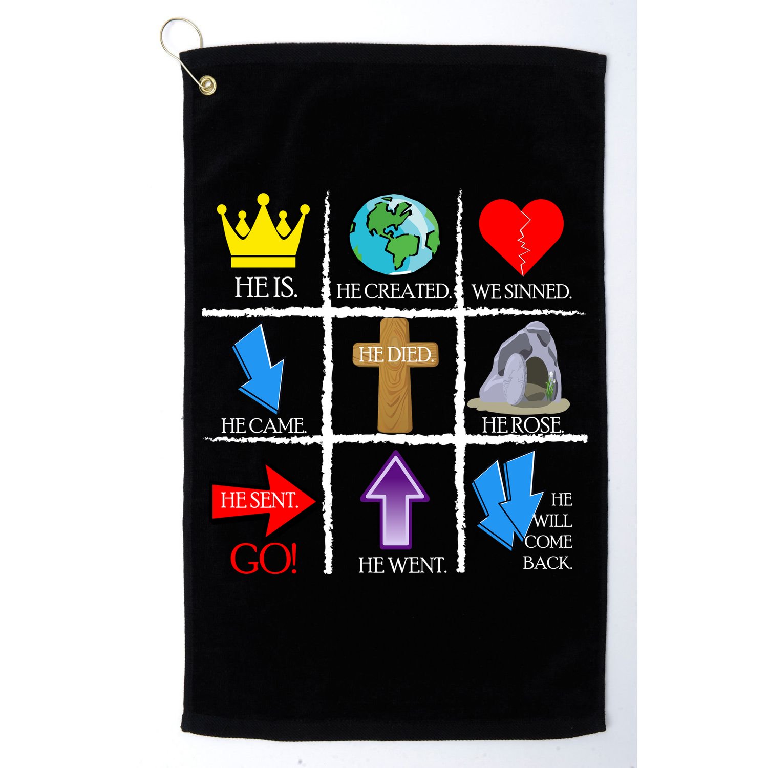 Jesus Is The Way Christian Signs Golf Towel