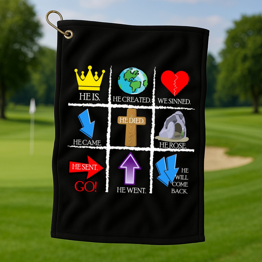 Jesus Is The Way Christian Signs Golf Towel