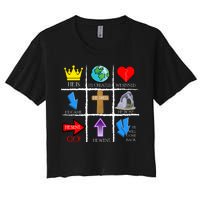 Jesus Is The Way Christian Signs Women's Crop Top Tee