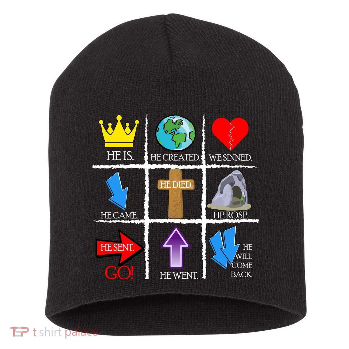 Jesus Is The Way Christian Signs Short Acrylic Beanie