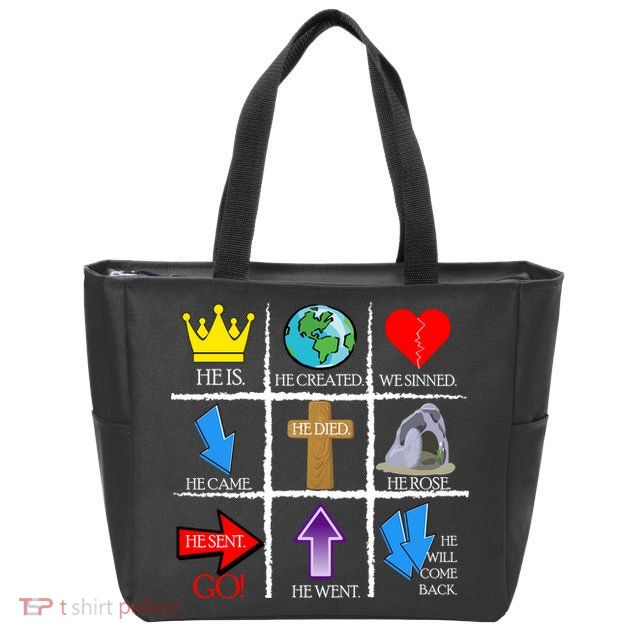 Jesus Is The Way Christian Signs Zip Tote Bag