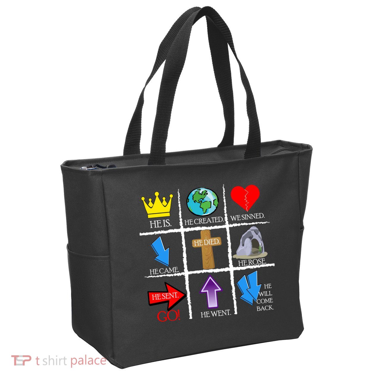Jesus Is The Way Christian Signs Zip Tote Bag