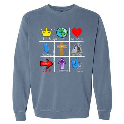 Jesus Is The Way Christian Signs Garment-Dyed Sweatshirt