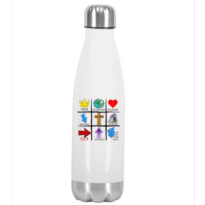 Jesus Is The Way Christian Signs Stainless Steel Insulated Water Bottle