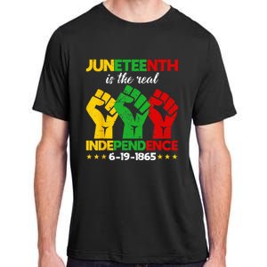 Juneteenth Is The Real Independence Day 1865 Freedom Pride Adult ChromaSoft Performance T-Shirt