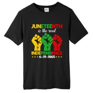 Juneteenth Is The Real Independence Day 1865 Freedom Pride Tall Fusion ChromaSoft Performance T-Shirt