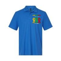 Juneteenth Is The Real Independence Day 1865 Freedom Pride Softstyle Adult Sport Polo