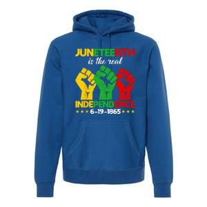 Juneteenth Is The Real Independence Day 1865 Freedom Pride Premium Hoodie