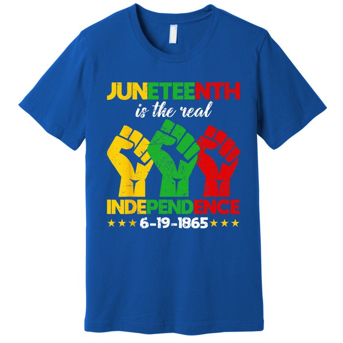 Juneteenth Is The Real Independence Day 1865 Freedom Pride Premium T-Shirt