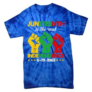 Juneteenth Is The Real Independence Day 1865 Freedom Pride Tie-Dye T-Shirt