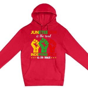 Juneteenth Is The Real Independence Day 1865 Freedom Pride Premium Pullover Hoodie