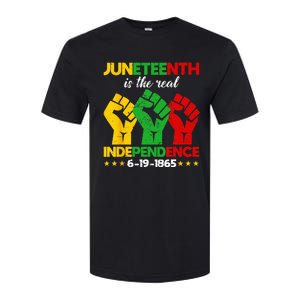 Juneteenth Is The Real Independence Day 1865 Freedom Pride Softstyle CVC T-Shirt