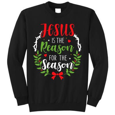 Jesus Is The Reason For The Season Christian Christmas Sweatshirt