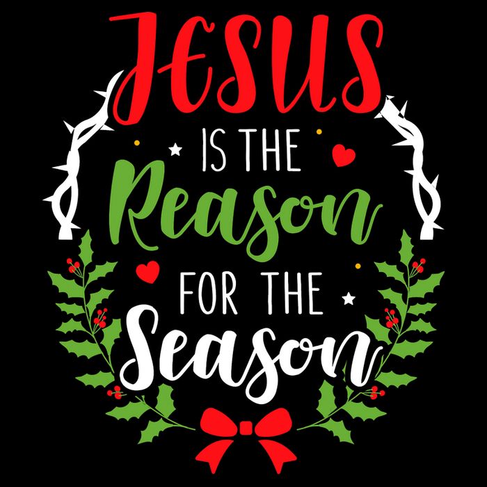 Jesus Is The Reason For The Season Christian Christmas Drawstring Bag