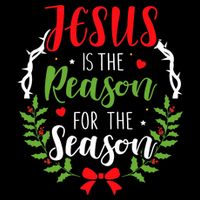 Jesus Is The Reason For The Season Christian Christmas 16 in Basic Backpack