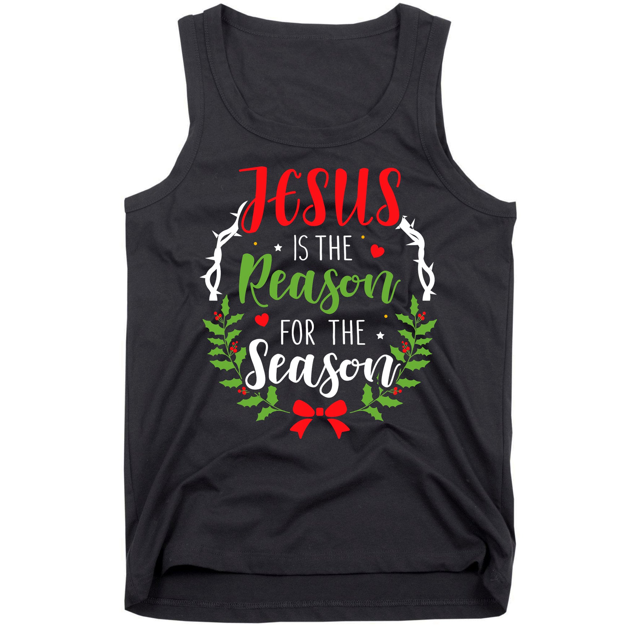 Jesus Is The Reason For The Season Christian Christmas Tank Top