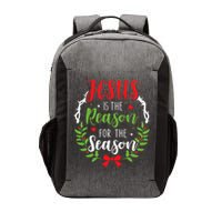 Jesus Is The Reason For The Season Christian Christmas Vector Backpack