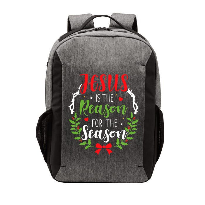 Jesus Is The Reason For The Season Christian Christmas Vector Backpack