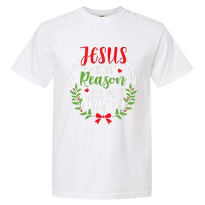 Jesus Is The Reason For The Season Christian Christmas Garment-Dyed Heavyweight T-Shirt