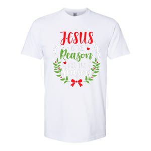 Jesus Is The Reason For The Season Christian Christmas Softstyle CVC T-Shirt