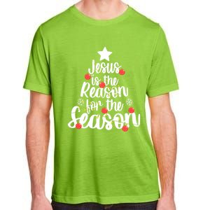 Jesus Is The Reason For The Season Christmas Day Xmas Gift Adult ChromaSoft Performance T-Shirt