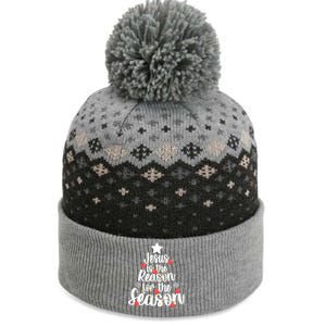 Jesus Is The Reason For The Season Christmas Day Xmas Gift The Baniff Cuffed Pom Beanie