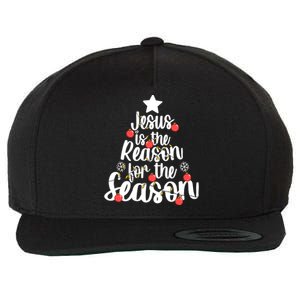 Jesus Is The Reason For The Season Christmas Day Xmas Gift Wool Snapback Cap