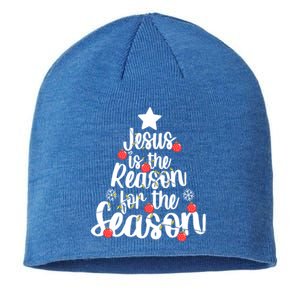 Jesus Is The Reason For The Season Christmas Day Xmas Gift Sustainable Beanie