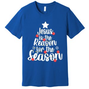 Jesus Is The Reason For The Season Christmas Day Xmas Gift Premium T-Shirt