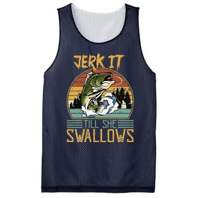 Jerk It Till She Swallows Mesh Reversible Basketball Jersey Tank