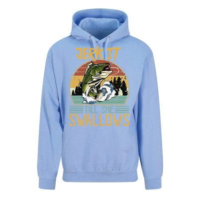 Jerk It Till She Swallows Unisex Surf Hoodie