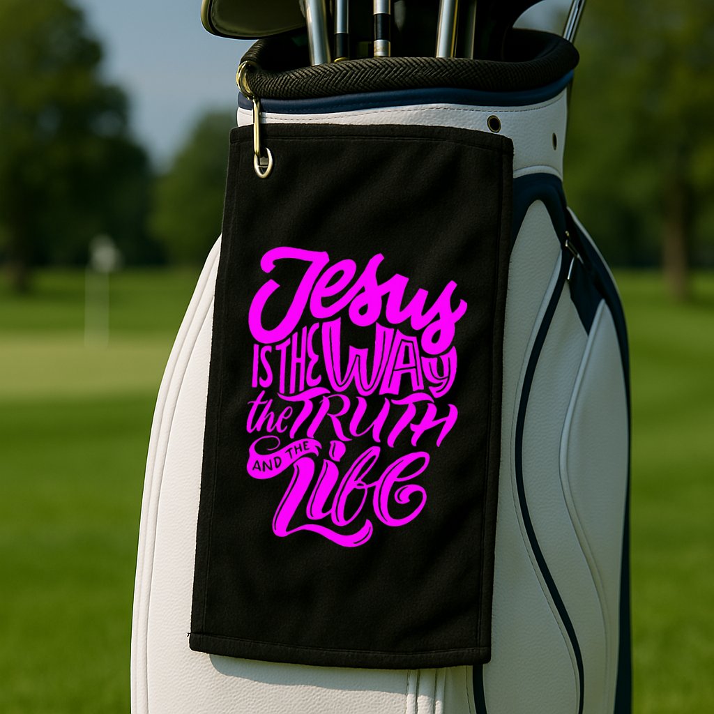 Jesus Is The Way The Truth And The Life Golf Towel