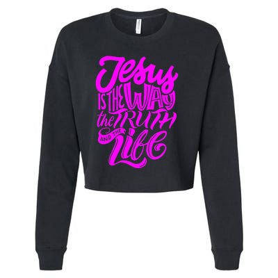 Jesus Is The Way The Truth And The Life Cropped Pullover Crew