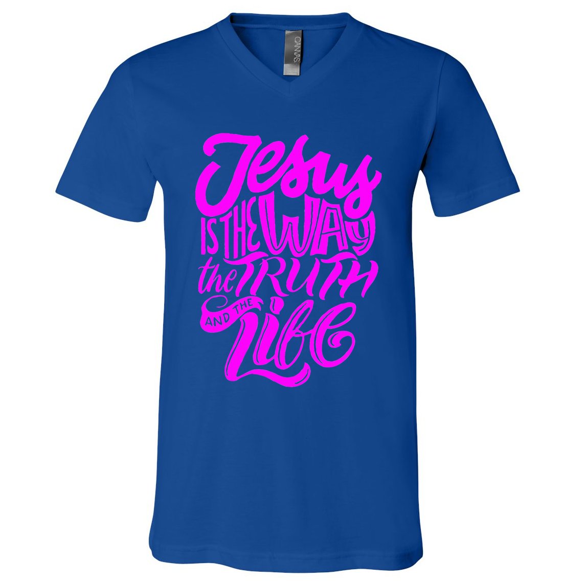 Jesus Is The Way The Truth And The Life V-Neck T-Shirt