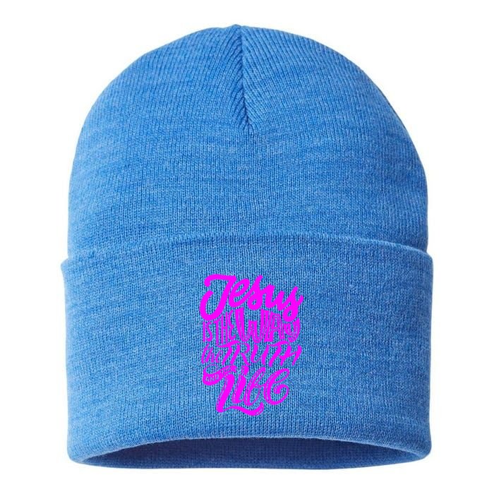 Jesus Is The Way The Truth And The Life Sustainable Knit Beanie