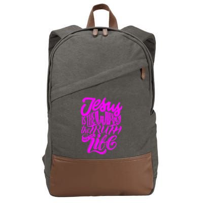 Jesus Is The Way The Truth And The Life Cotton Canvas Backpack