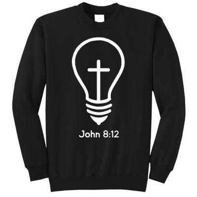 Jesus Is The Light Of The World John 812 Religious Faith Sweatshirt