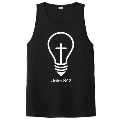 Jesus Is The Light Of The World John 812 Religious Faith PosiCharge Competitor Tank